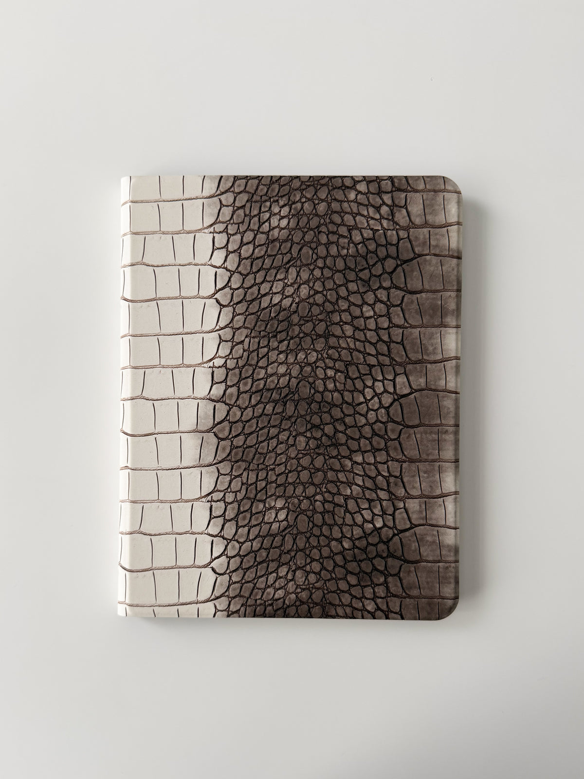 Біло-коричневий чохол-книжка Gator Skin для iPad — закрита обкладинка