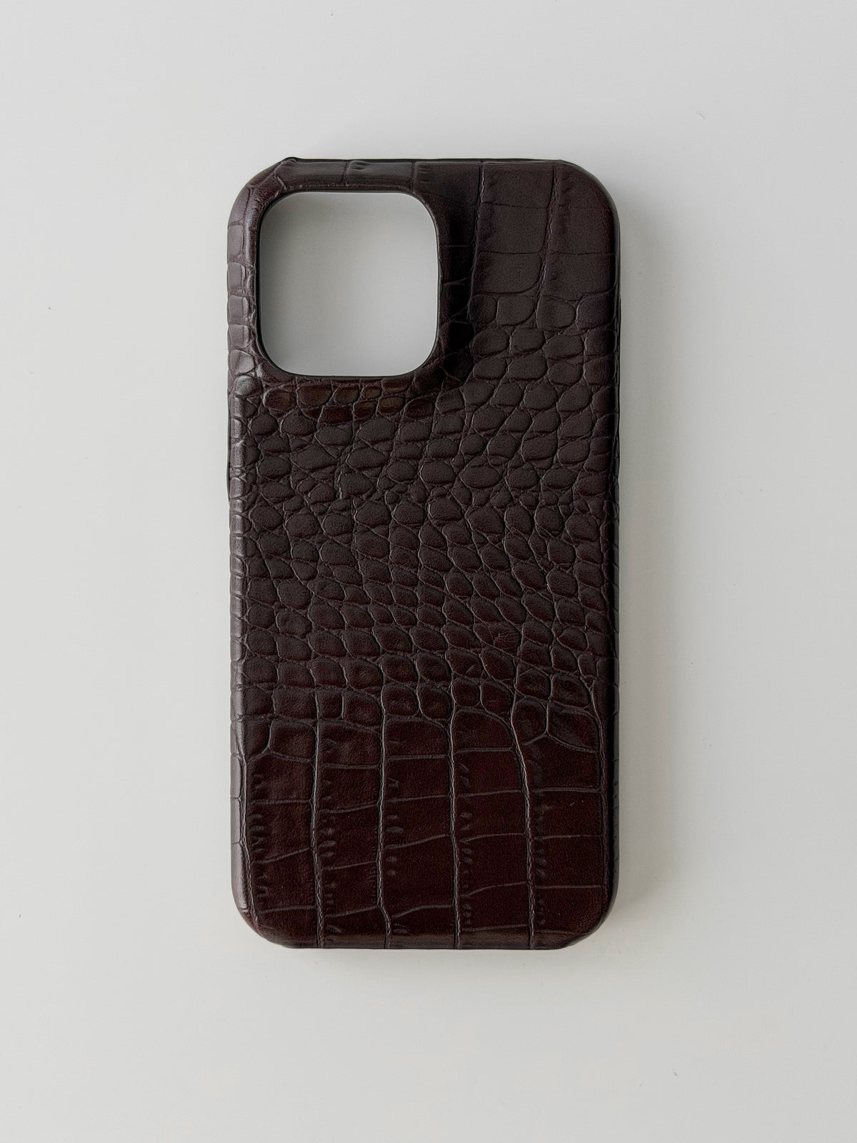 Шоколадний чохол Gator Skin для iPhone без телефону — квадратний виріз під камеру