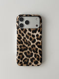 Чохол Leopard Sand для iPhone з пісочно-бежевим леопардовим принтом — вигляд ззаду